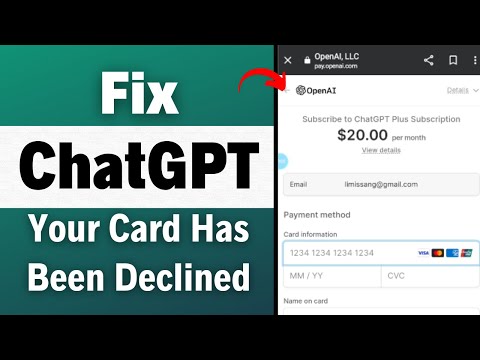 How To Fix ChatGPT Your Card Has Been Declined (Chat GPT Plus Your Card Has Been Declined)