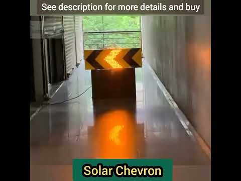 Micro energy system solar led chevron sign light, for highwa...