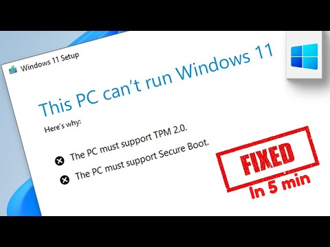 This PC Can't Run windows 11 [FIX] | How to Fix This PC Can't Run Windows 11