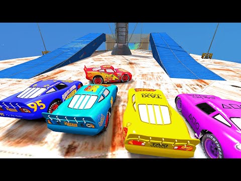 GTA 4 Rayo McQueen And Other McQueen Rotterdam Tower Jump Who Can Jump To Island?