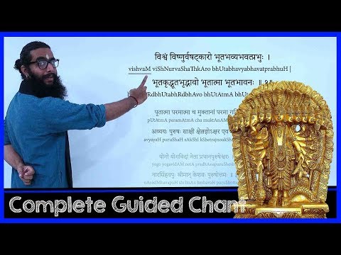 Vishnu Sahasranama Stotram Sanskrit Guided Chant- With Dhyanam, Purva& Uttara Nyasa