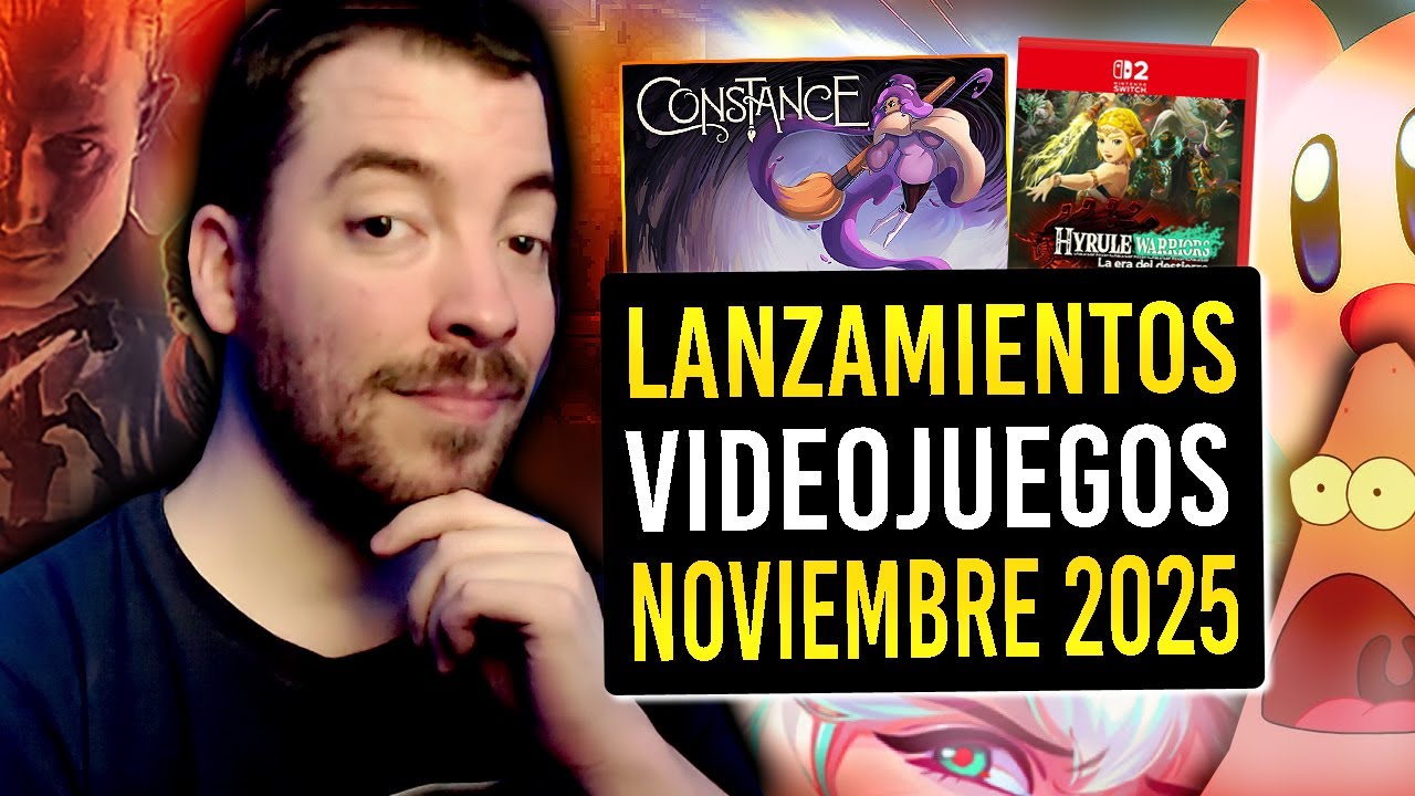 Zelda, Bob Esponja, Terminator 2D, Kirby y MÁS!  Los LANZAMIENTOS de VIDEOJUEGOS de NOVIEMBRE 2025!