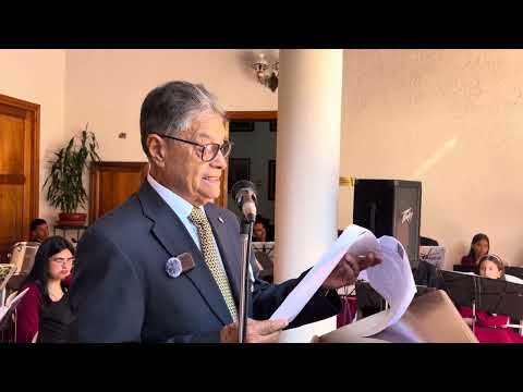 Acto solemne celebrado en la sede de la Academia de Mérida, Zea "Municipio Modelo de Venezuela