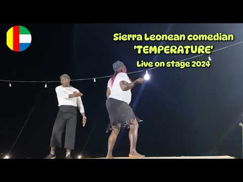 Saidu "TEMPERATURE", Sierra Leonean comedian on stage (Part 2) #comedy #africancomedy