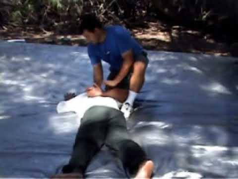 Martial Art. Kiribati Police Officers in Christmas Island