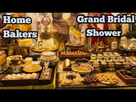 ഹോം Bakers ഒരുക്കിയ Grand bridal shower party കാണേണ്ടേ🤓🤓!! Bakers kasargod