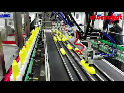 Delta robot for bottle unscrambling