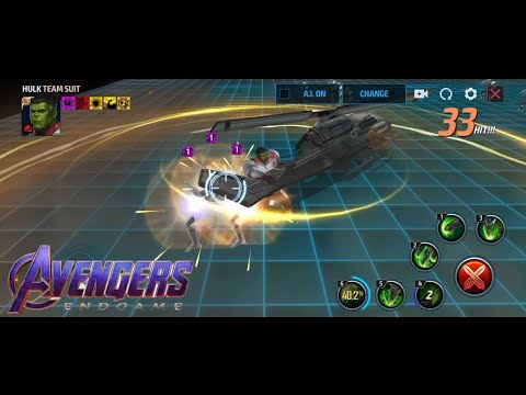Hulk in Avengers Endgame Team suit skills preview | Marvel Future Fight