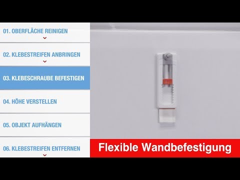 Artikelvideo 1 für tesa Klebeschraube für max. 3,0 kg, 2,4 x 6,4 cm, 2 St., Artikelnummer 399004