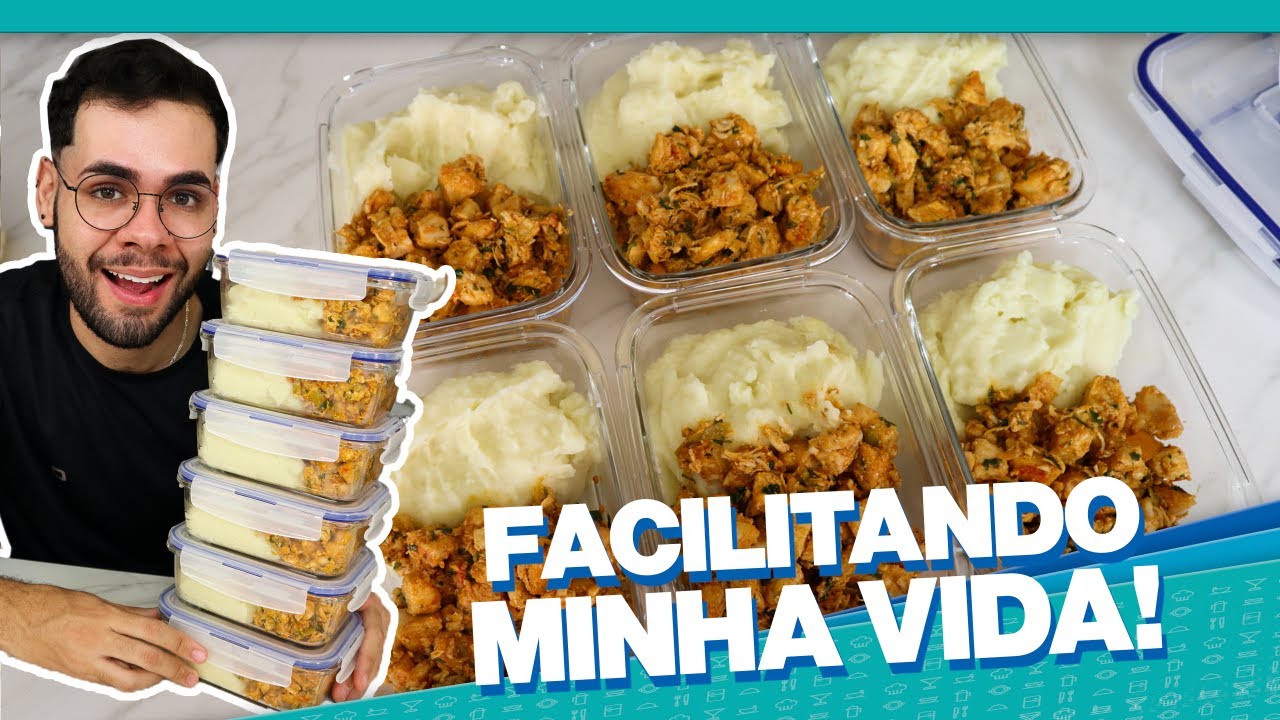 MARMITAS FIT PRA SEMANA | CARDÁPIO COMPLETO, SIMPLES, FÁCIL E DELICIOSO