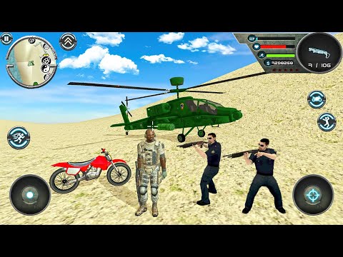 Retired Army Officer Simulator - Military Helicopter and Bike - Android Gameplay