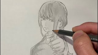 【チェンソーマン】マキマ描いてみた。【イラストメイキング】