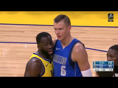 Kristaps Porzingis vs. Warriors&Green: 18 pts, 7 reb, 3 ast, 4 blk ALL PLAYS 2019/2020 [28.12.19.]