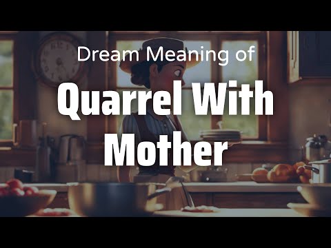 Quarrel With Mother Dream Meaning & Symbolism | Interpretation Psychology
