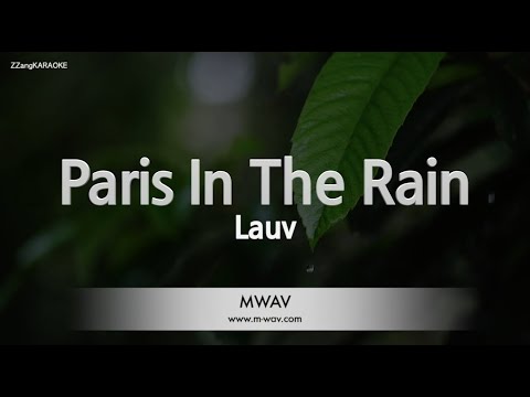 Lauv-Paris In The Rain (MR/Inst.) (Karaoke Version)