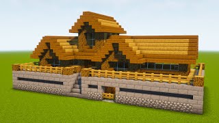 Minecraft - How to build a Easy Wooden Cabin