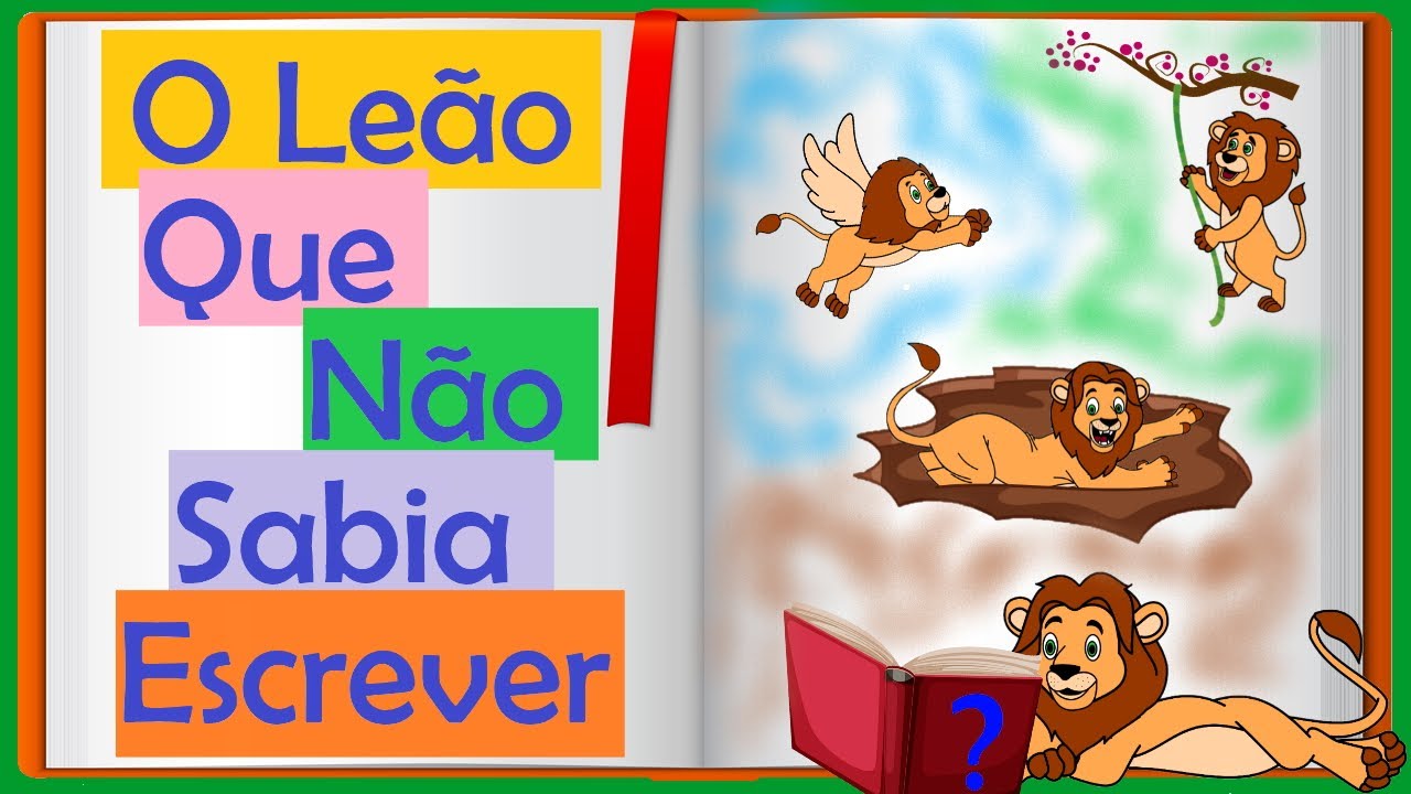 Watch Now O Leão Que Não Sabia Escrever - História Contada - Mundo Serelepe O Leão Que Não Sabia Escrever - História Contada - Mundo Serelepe