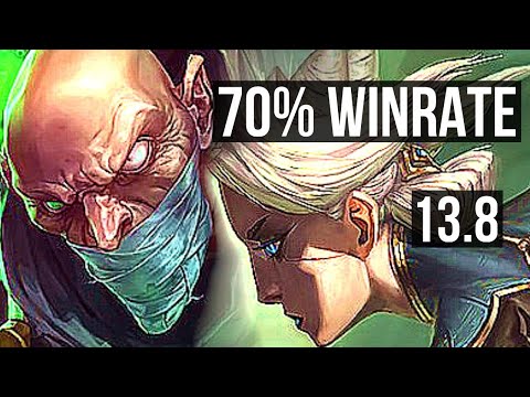 SINGED vs CAMILLE (TOP) | 70% winrate, Legendary, 14/5/13 | KR Master | 13.8