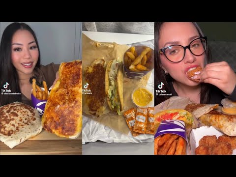 TIKTOK Mukbang Compilation | Taco Bell | 7