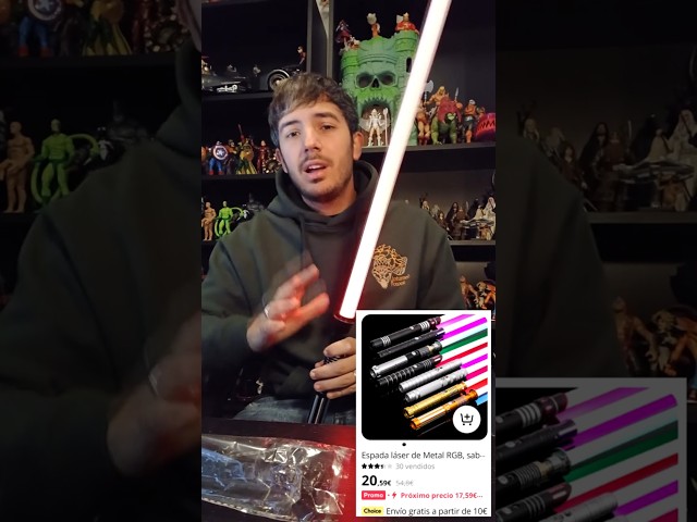 Vídeo relacionado con VATOS 2 Sables Luminosos Recargables para Niños, 15 Colores Variables con Efectos de Sonido de Combate, Juguete de Sable Luminoso LED Retráctil 2 en 1 para Cosplay, Fiestas en Samurai