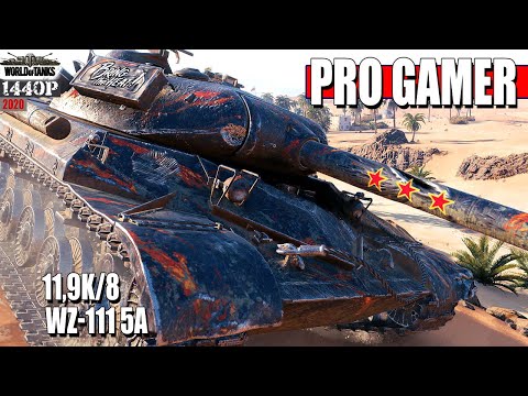 WZ-111 5A: 11.9k damage, 8 tanks destroyed - World of Tanks