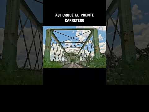 asi crucé el puente carretero en #sanroque