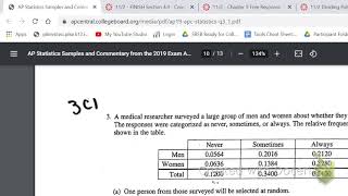 AP Statistics Wednesday 11-2 Chapter 5 Free Response AP Practice (FRAPPY!)