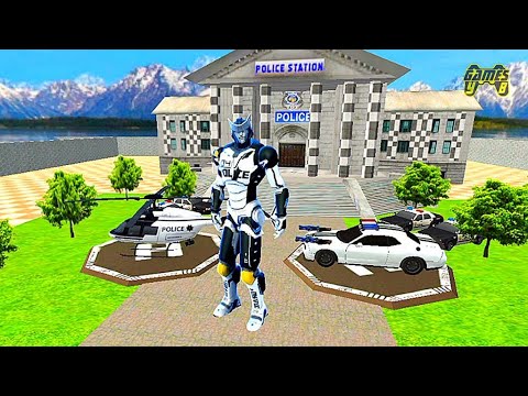 Grand Police Car Robot Helicopter Transform War #2 - Android Gameplay