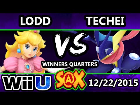 S@X 129 - lloD (Peach) Vs. Techei (Greninja) SSB4 Winners Quarters - Smash Wii U - Smash 4