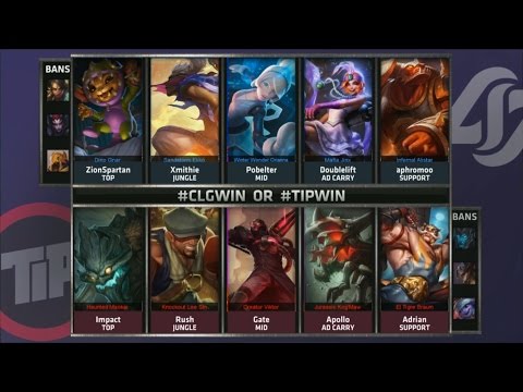 CLG vs TIP Game 3 Highlights - CLGvs TEAM IMPULSE - SEMIFINAL NA LCS SUMMER 2015 PLAYOFFS