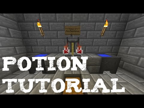Brewing Stand Recipe and Potion Tutorial part 1(Strenght, Swiftness and Fire Resistance). Minecraft
