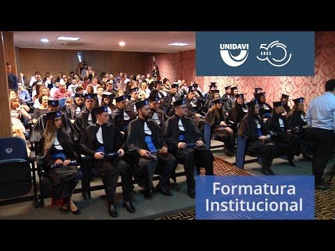 Formatura Institucional - Turmas de Educação Especial e Design Gráfico - Unidavi 2017