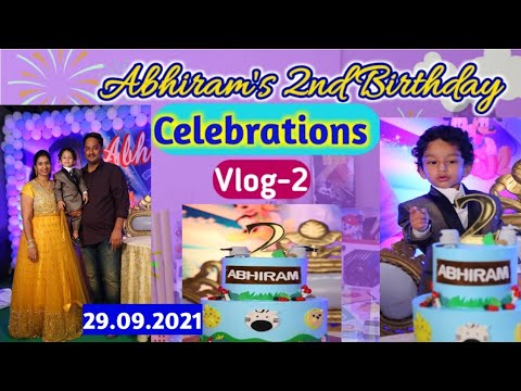 Abhi 2nd Birthday Celebration || 29.09.2021😊|| Customized Cake👍 hbdabhi || Birthday party😊