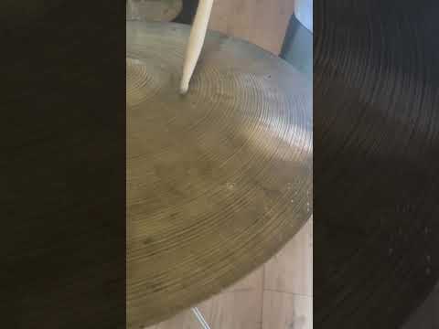 K. Zildjian 18" New Stamp Crash Cymbal w/ Rivets 1582 gr. Video DEMO image 11
