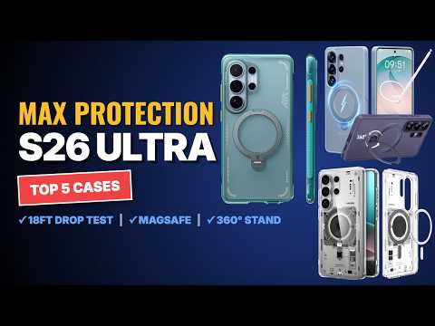 TOCOL for Samsung Galaxy S26 Ultra Case, Built-in Magnetic Ring, Drop Protection, Slim Translucent Matte Phone Case for Galaxy S26 Ultra 6.9 inch (Orange) video review thumbnail