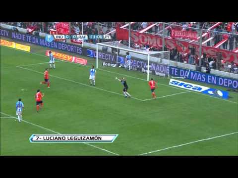 Gol de Leguizamón. Independiente 1 Rafaela 0. Torneo Inicial 2012. Fecha 10. Fútbol Para Todos.