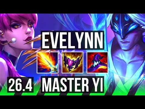 EVELYNN vs MASTER YI (JGL) | KR Master | 26.4