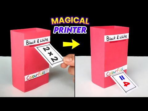New Magic paper printer , Black & White to colour magic toy , Homemade colour changing toy