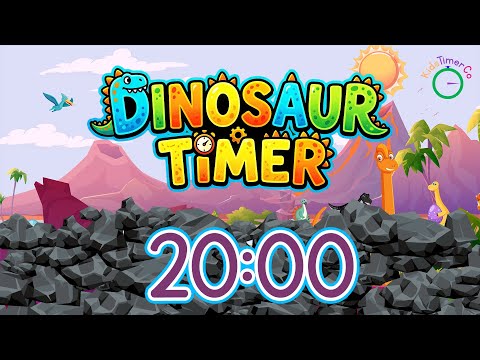 20 Minute Dinosaur Timer Kids Visual Timer
