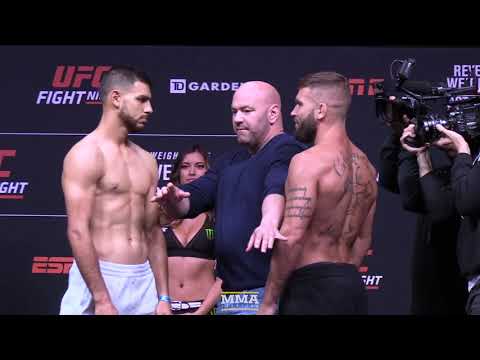 UFC on ESPN 6: Yair Rodriguez vs. Jeremy Stephens Weigh-In Staredown - MMA Fighting