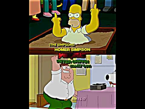 Homer Simpson vs Peter Griffin | #thesimpsons #familyguy