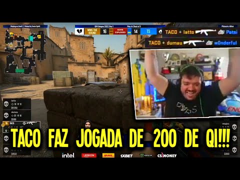 TACO faz JOGADA DE +200 DE QI CONTRA A SPIRIT!!! 00NATION VS SPIRIT