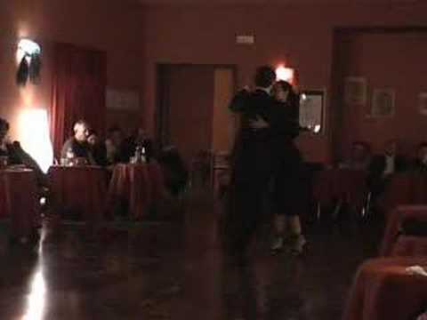  Marek Szotkowski  and  Véronique Bouscasse  are  dancing  to  the  vals  "  Pedacito De Cielo  "