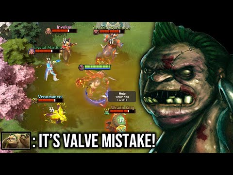 It's Valve Mistake!! Create Pudge to Destroy everyone!! OMG IMBA RAID BOSS Dota 2