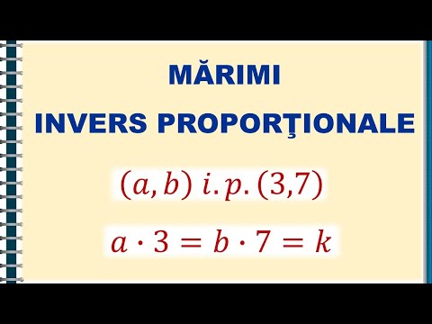 Marimi invers proportionale