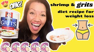 Diet breakfast: SHRIMP & GRITS! Lose weight fast with Bright Line Eating - breakfast recipe