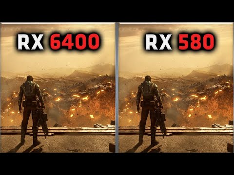 RX 6400 vs RX 580 Benchmark – 59 Tests