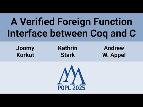 Popl 25 A Verified Foreign Function Interface Between Coq And C