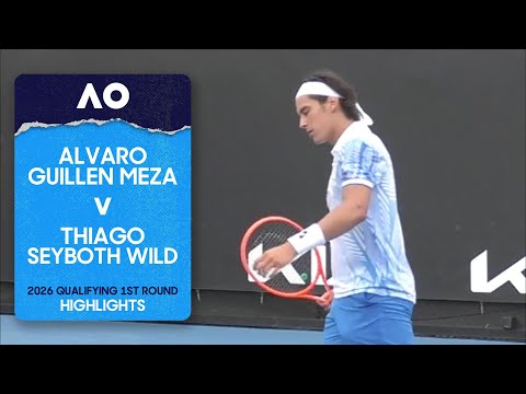 Alvaro Guillen Meza v Thiago Seyboth Wild Highlights | Australian Open 2026 Qualifying First Round