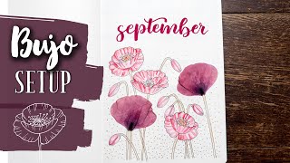 SEPTEMBER🎨 Bullet Journal Setup 2020 | plan with me deutsch